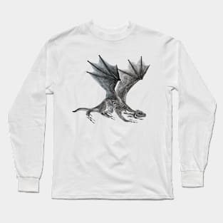 Silver Dragon Long Sleeve T-Shirt